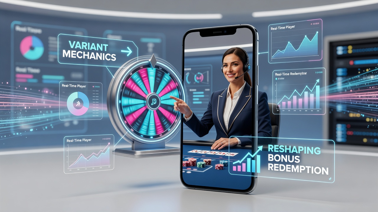 Illustration von Bonus-Einlösungsprozessen in mobilen Live-Dealer-Varianten mit technischen Anpassungen